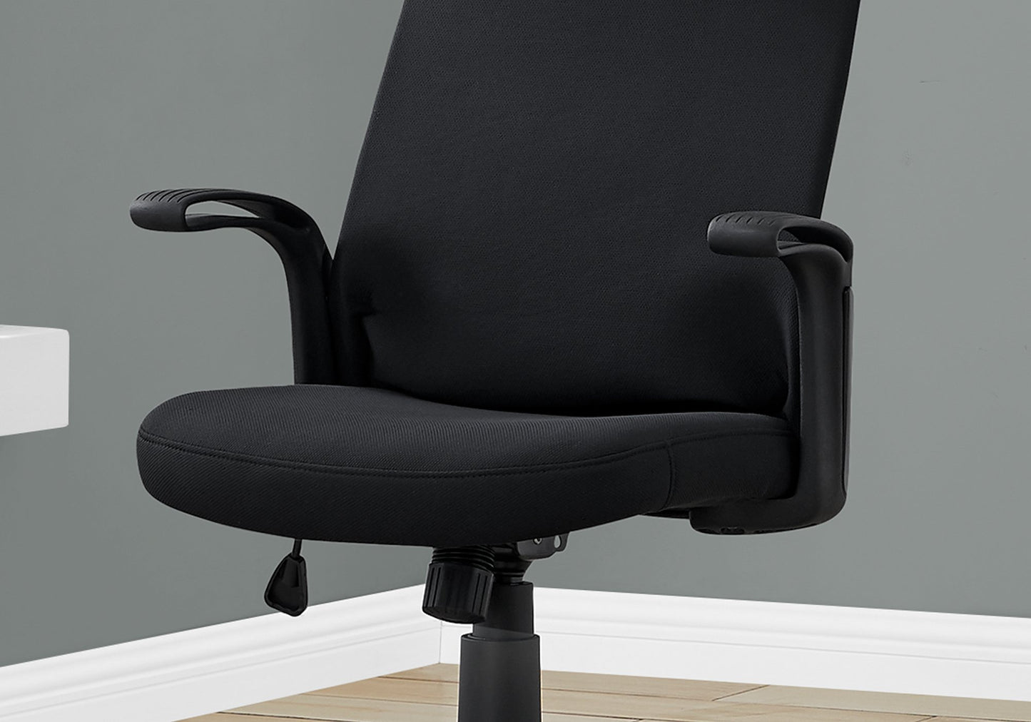 Ergonomic High Back Office Chair – Black Fabric, Multi-Position Recline with 360° Swivel