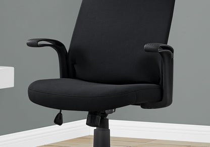 Ergonomic High Back Office Chair – Black Fabric, Multi-Position Recline with 360° Swivel