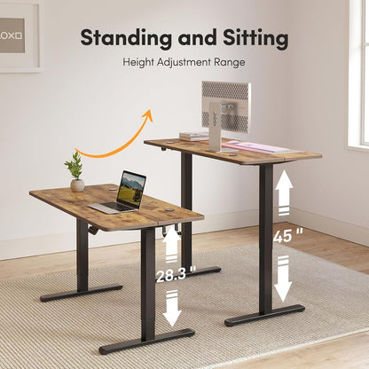 Electric Standing Desk Adjustable Height, 48 X 24 Inch Sit and Stand