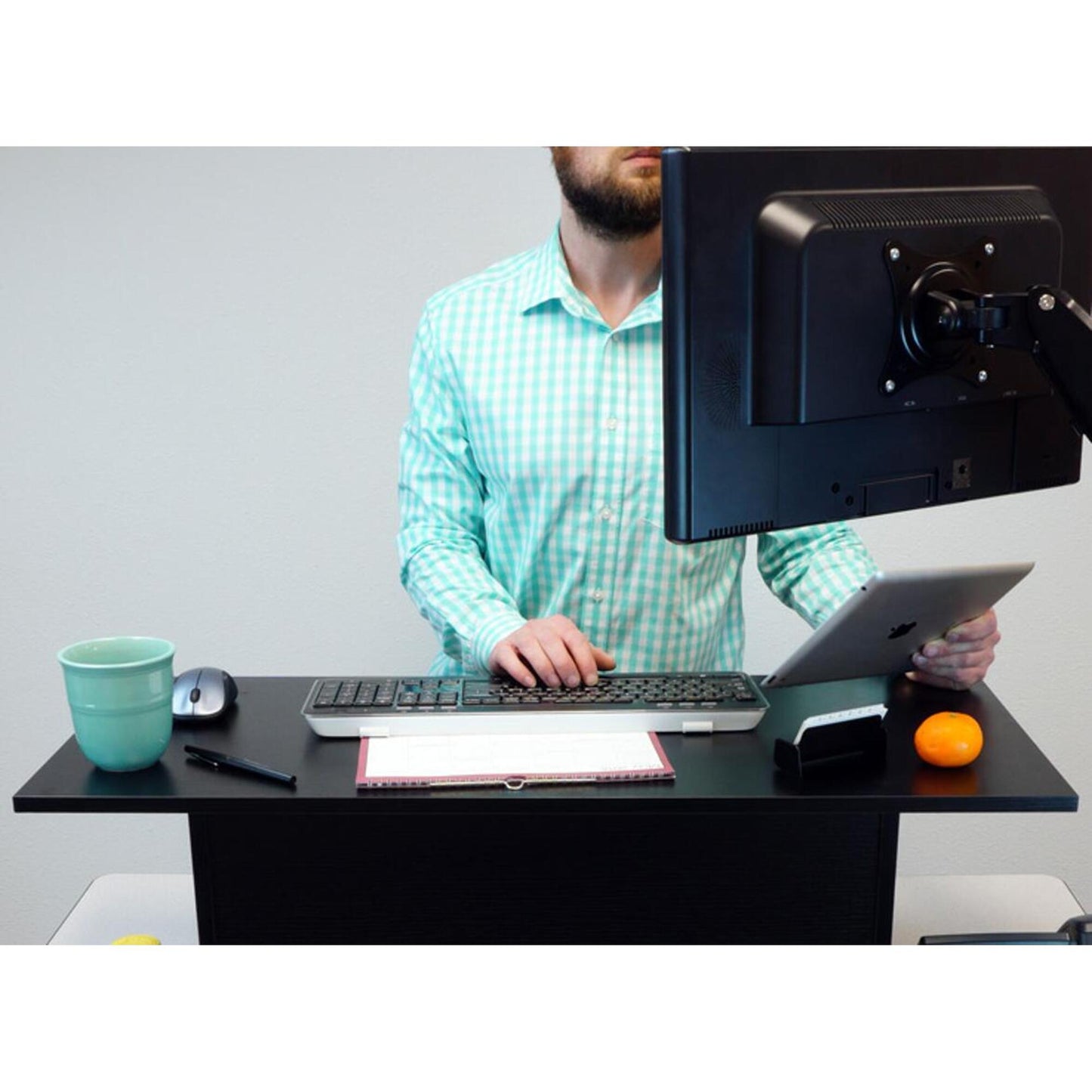 Ergonomic Standing Desk Converter – Adjustable Sit-Stand Workstation for Home Office